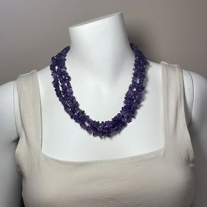 NWT Purple Chunky Necklace
